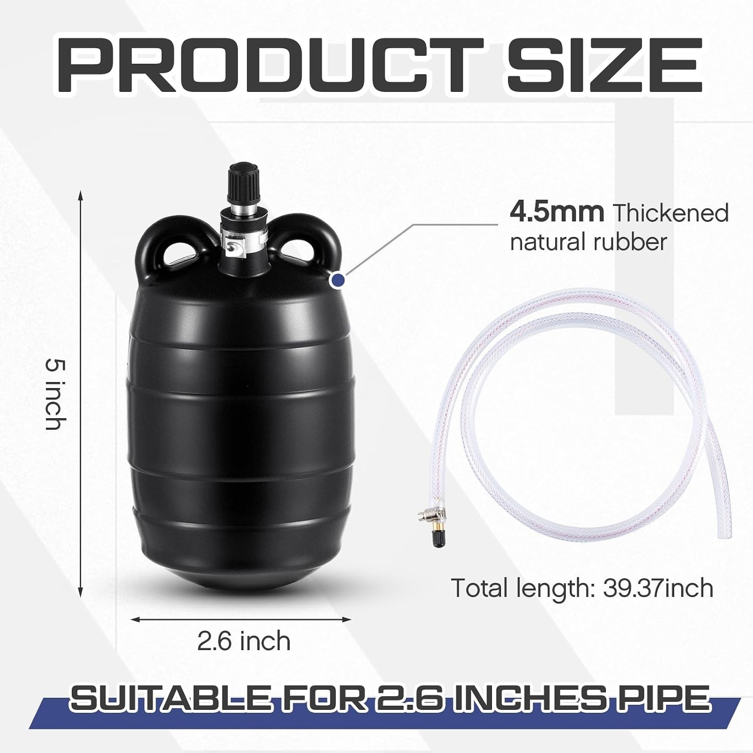 Durable 3&Prime; Inflatable Plug with Accessories for Easy Pipeline Maintenance