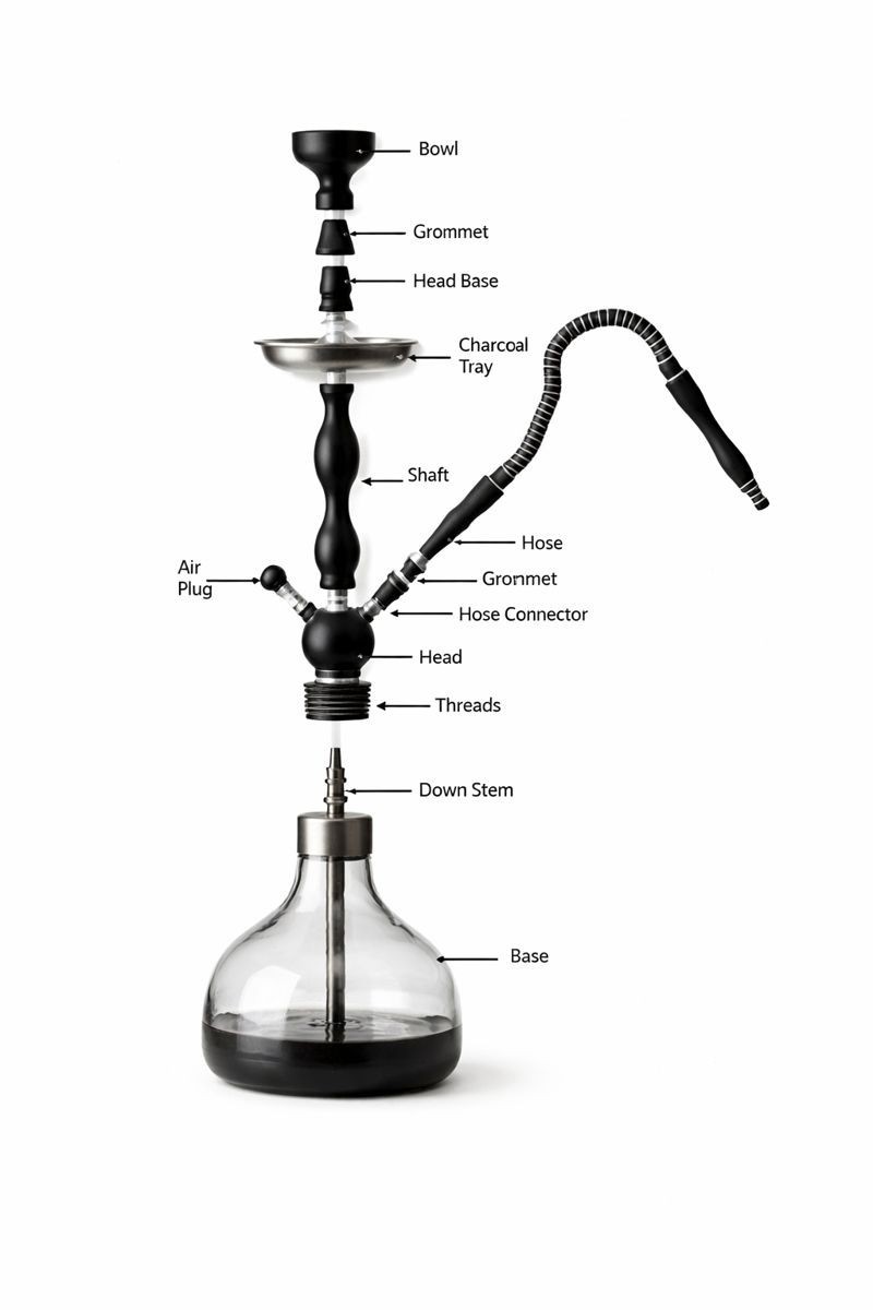 ELITE HOOKAH ROYAL – 1 HOSE | 18&Prime; BLUE | ONLY $49.99 – FREE SHIPPING