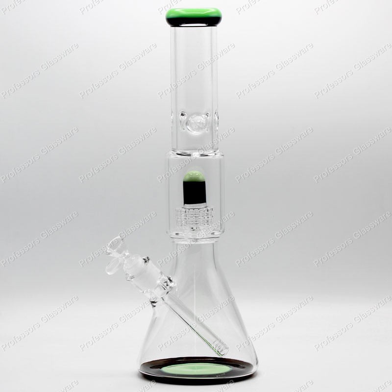 16&Prime; Glass Bong w/ UFO Perc & Ice Catcher – Water Pipe, EXTRA THICK PREMIUM GLASS