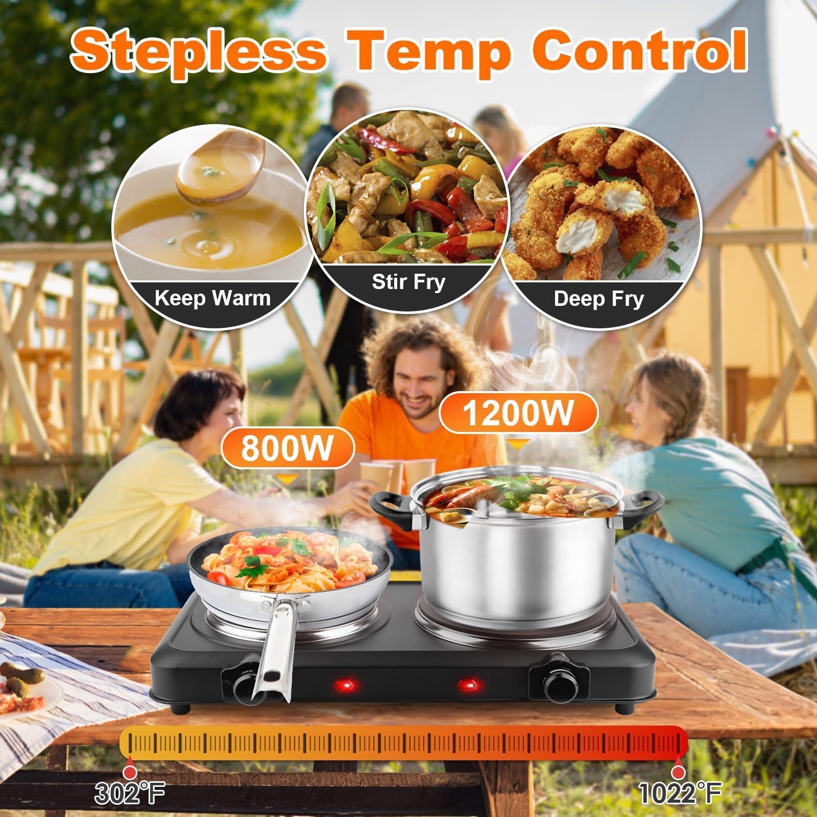 Electric Charcoal Burner Stove, 500W Single Coil Hot Plate Starter with Grill…