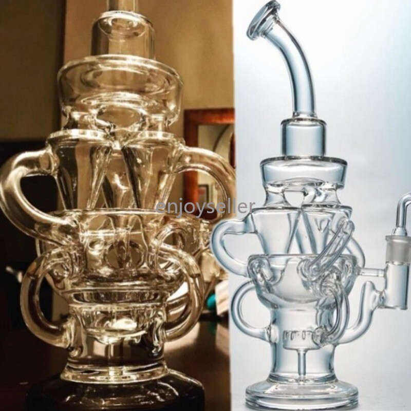 big recycle rig three pipes fab egg shisha matrix Glass Water Pipe bong Hookah