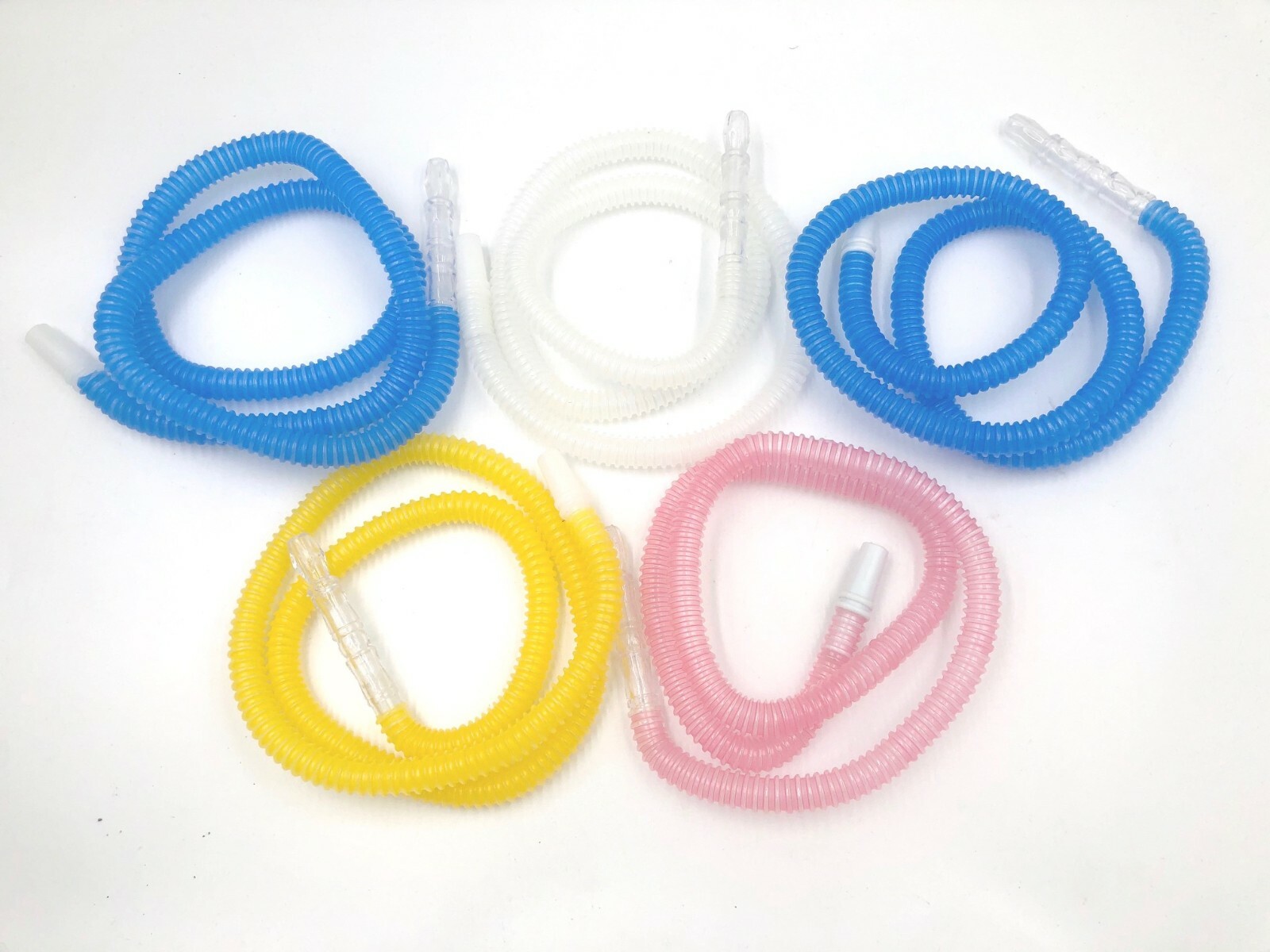 20 Ct Clear 48&Prime; Inches Disposable Hookah HOSE Washable Medical Party Colorful