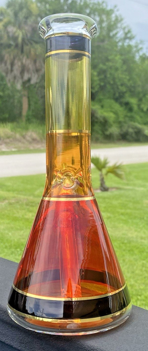 Nice 10&Prime; Phoenix Star Glass Water Pipe Bong 4&Prime; Base Ice Catcher 14mm Horned Bowl