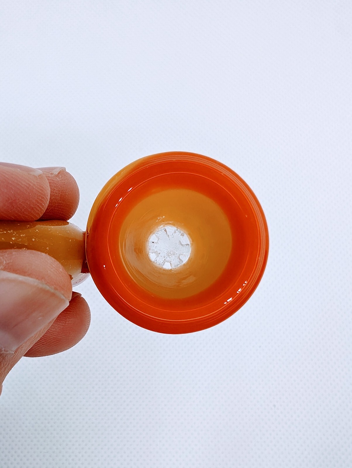 2.5&Prime; Candy Corn Screen Bowl Crushed Opal 14mm Glass Funnel Slide Bong Hookah
