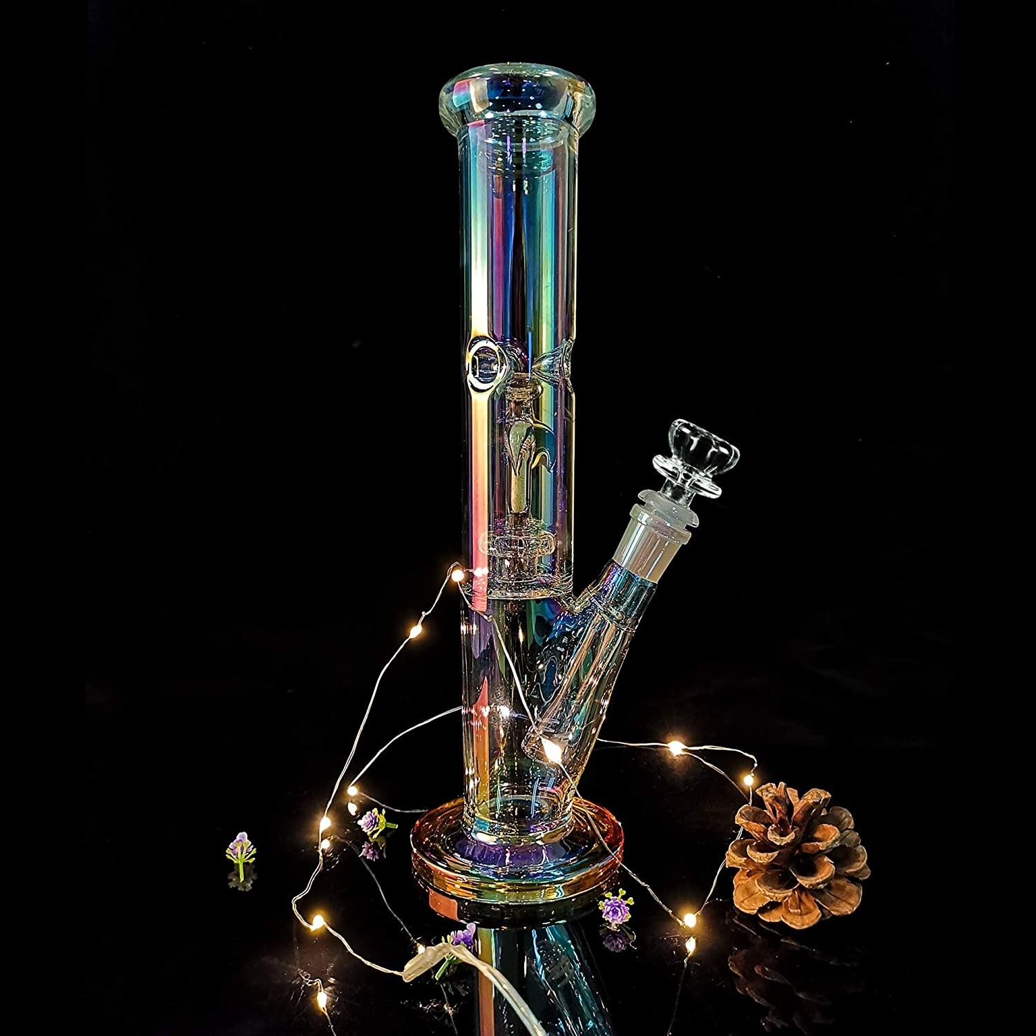 12 » Hookah Water Smoking Pipe Glass Bong Beaker Bubbler w/ ICE catcher Bongs