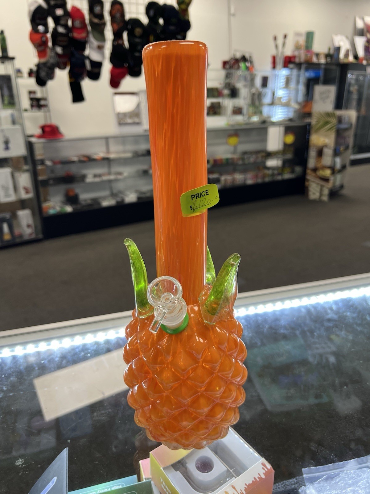 13.5” Heavy Glass Bong Pineapple Bong Water Pipe Tobacco Smoking Pipe 14MM Bowl