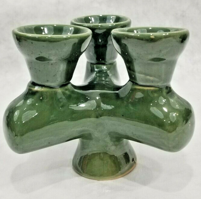 INHALE® 3 Way Ceramic BOWL FOR HOOKAH WATER PIPE GREEN