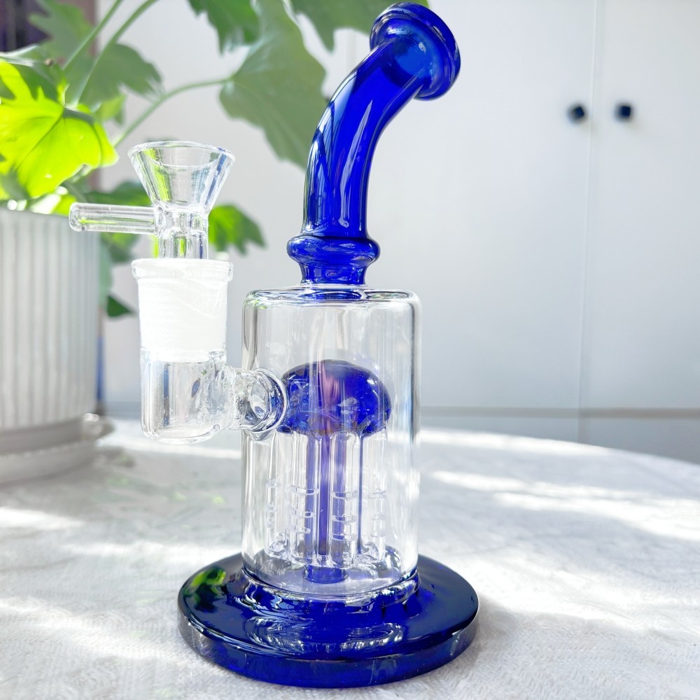 Premium 7 » Tree-Arm Perc Glass Bong Smoking Bubbler Pipe w/ 14mm Bowl USA Stock