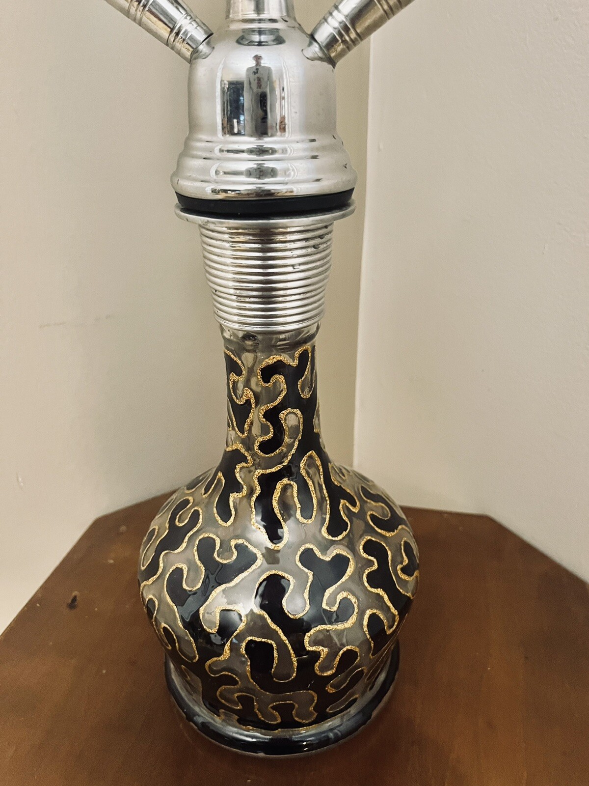 19” Hookah Glass and Stainless Steel Water Pipe