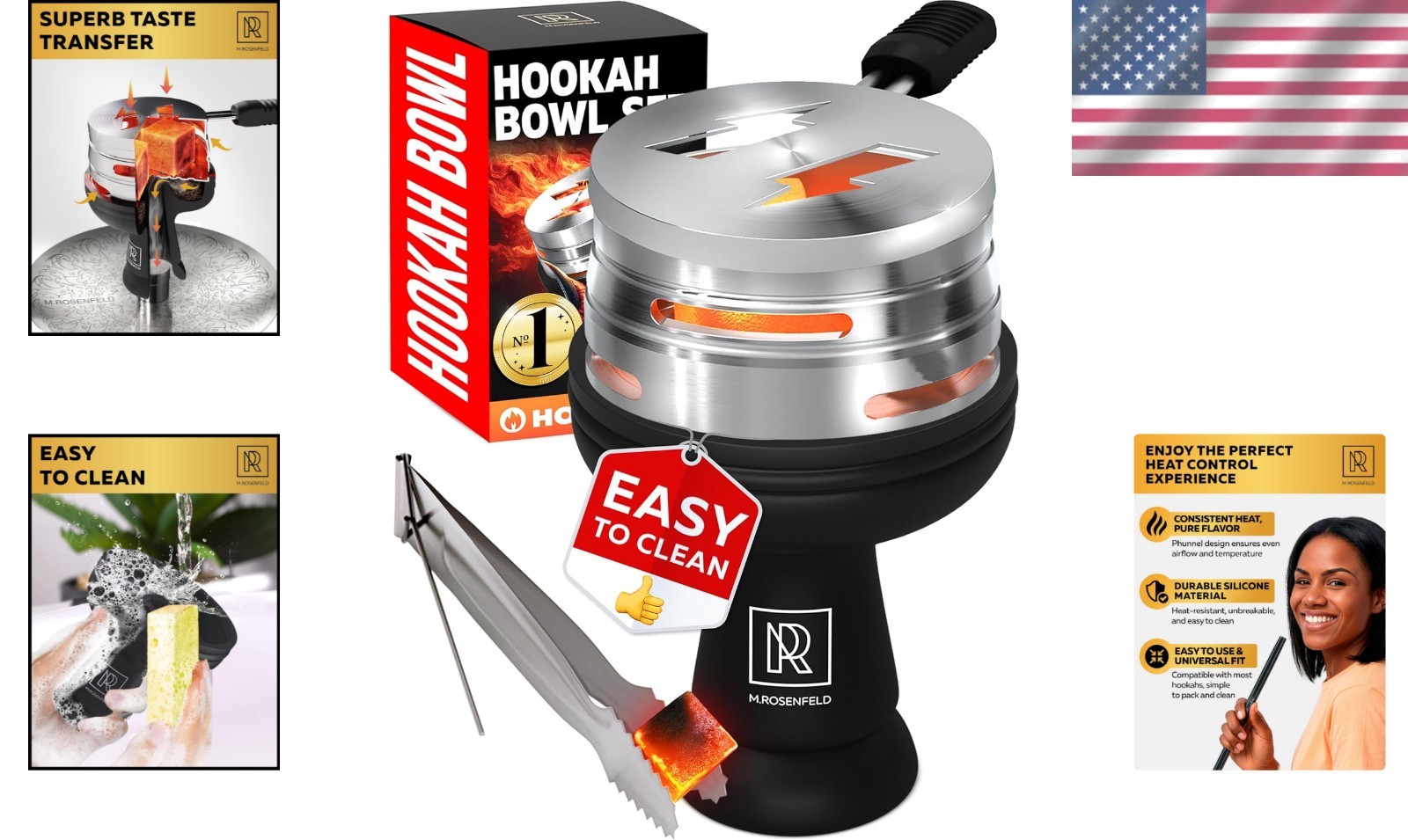 Silicone Hookah Bowl Set – Universal Phunnel for Max Flavor & Easy Clean