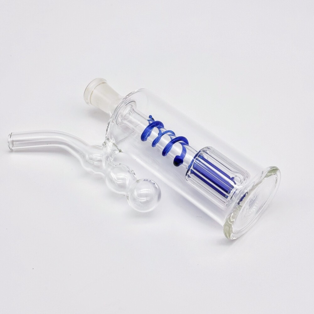 4&Prime; Mini Glass Bong Filter Pyrex Hookah Recycler Water Pipe Smoking Bubbler