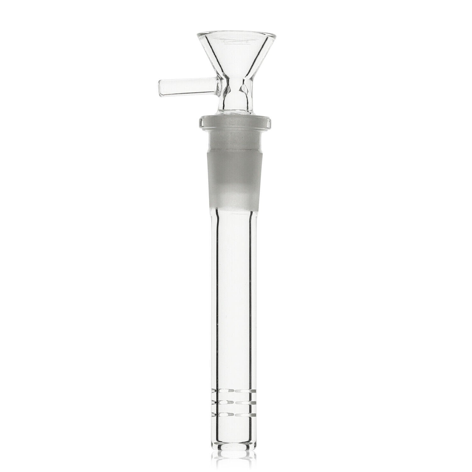 4Pack 3.5inch Hookah Water Smoking Pipe Glass Bong Downstem with 14mm Male Bowl