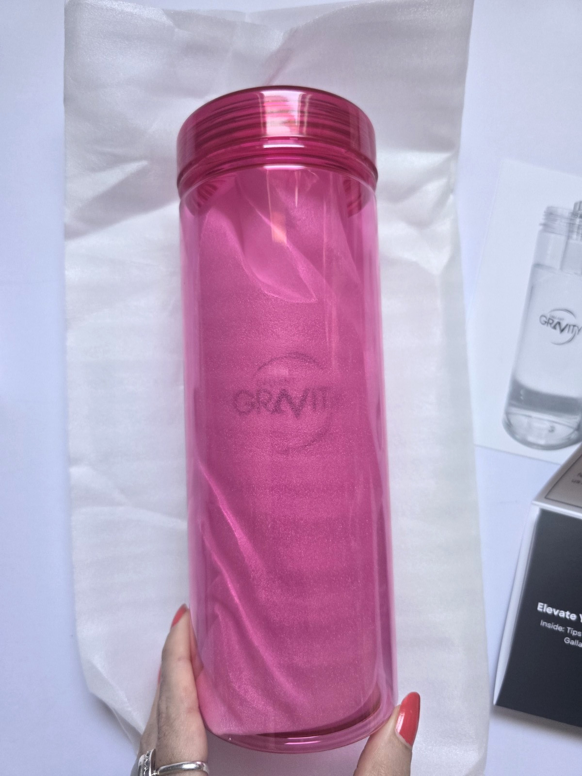 Smoker Stoner PINK Gallant Gravity Water Bong in Box w/Glass & Steel Bowls