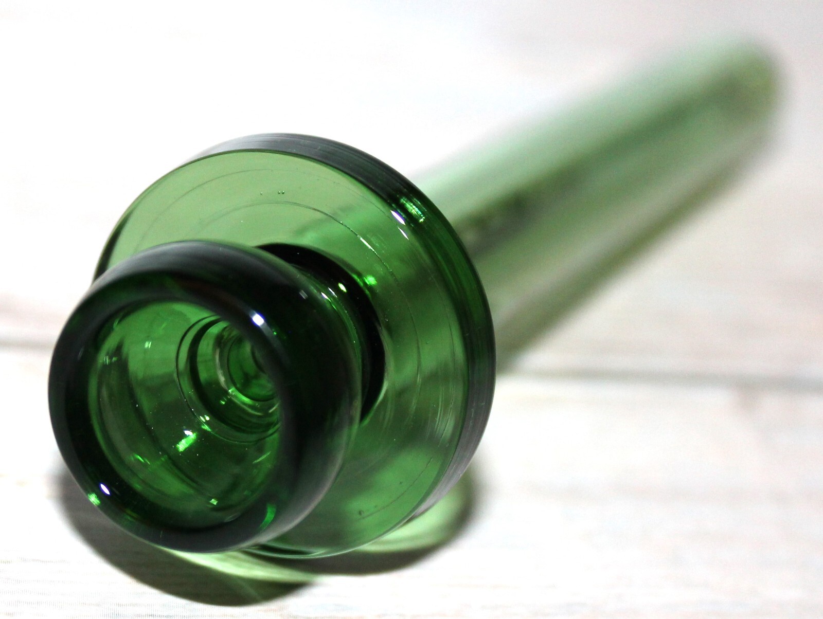 5&Prime; GREAT GREEN GLASS STICK Tobacco Smoking Glass Pipe Bowl THICK Glass Pipes