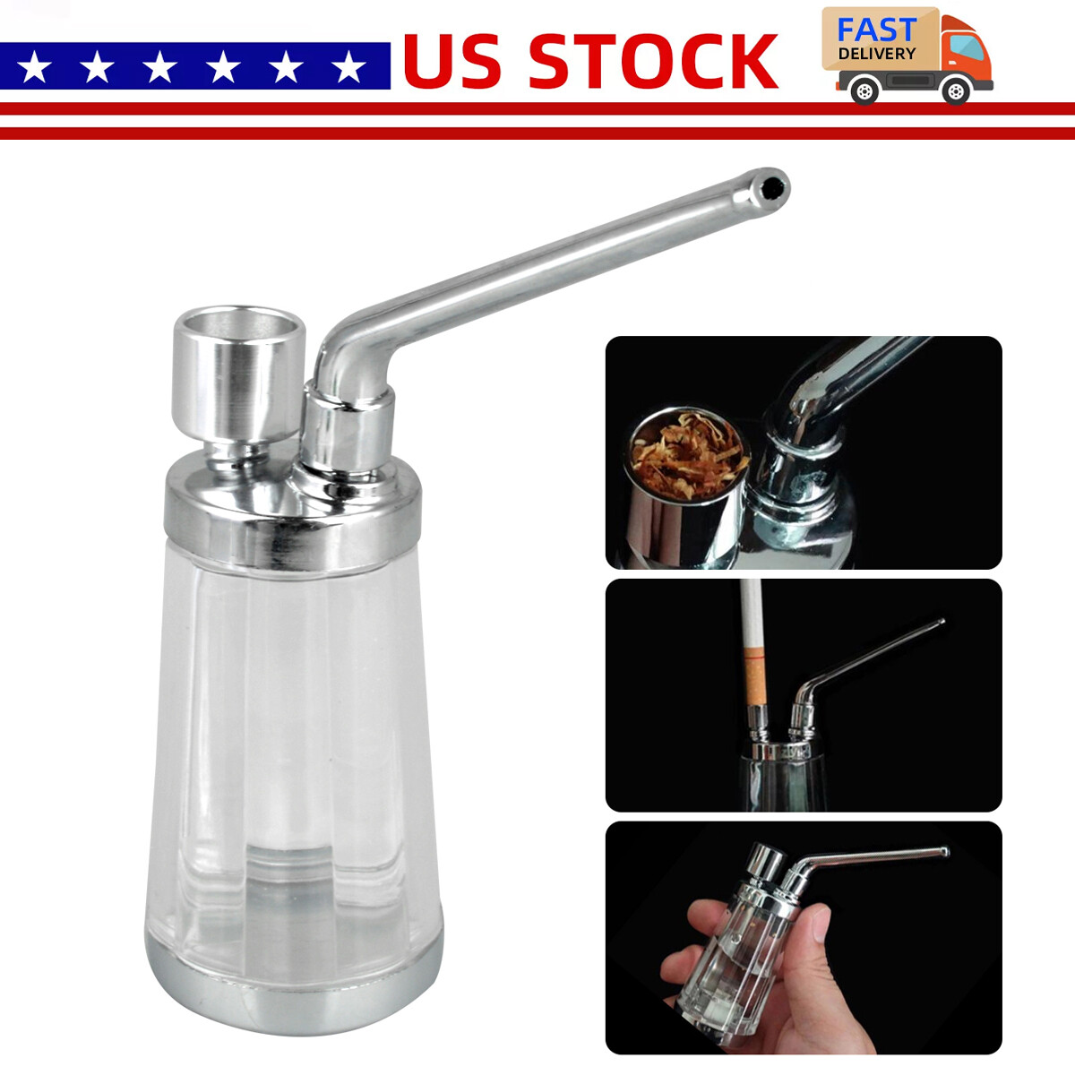 Portable Mini Water Bong Smoke Pipe Smoking Pipes Small Tobacco Hookah Shisha