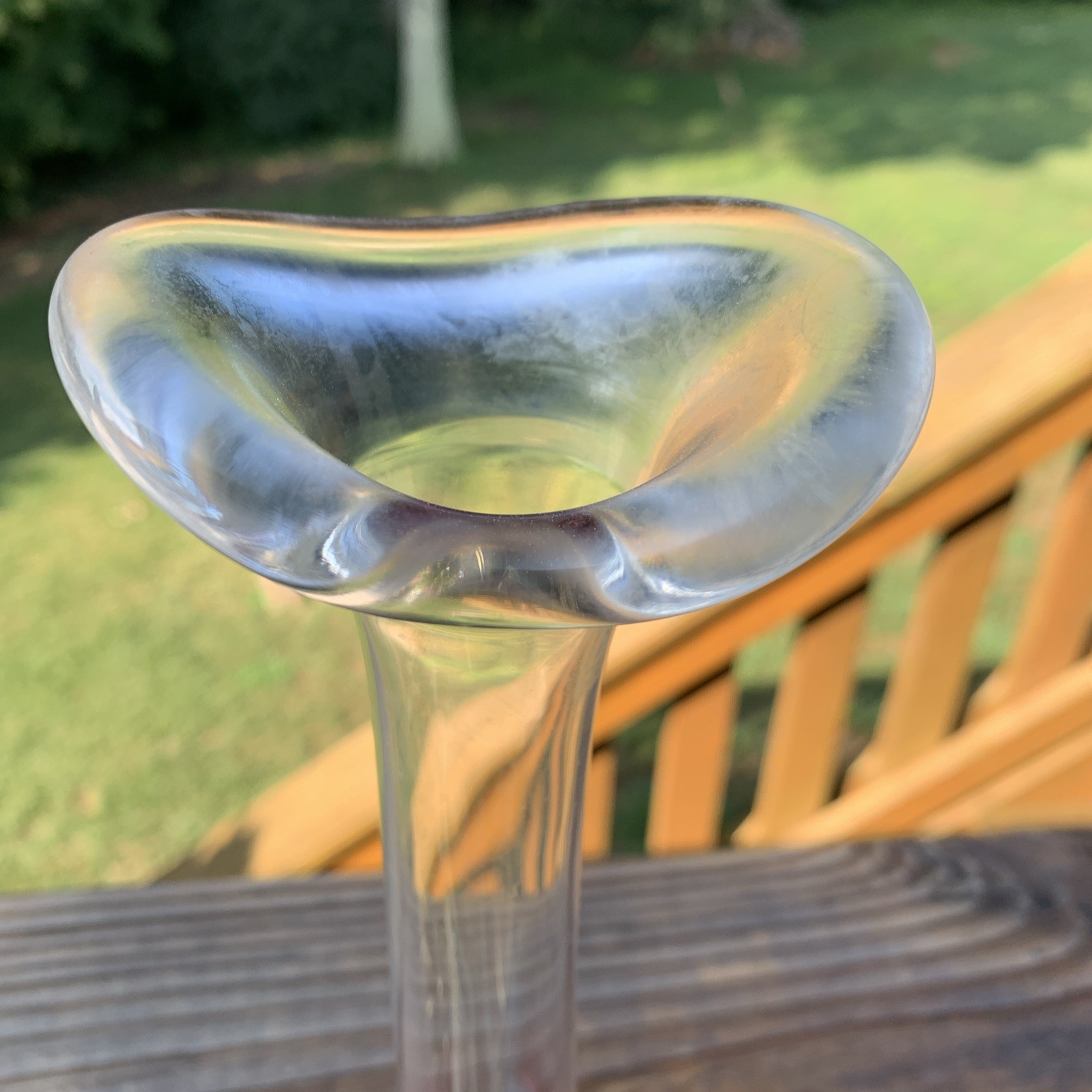 Noble Glass 10” Vase Hand Blown Signed ‘96