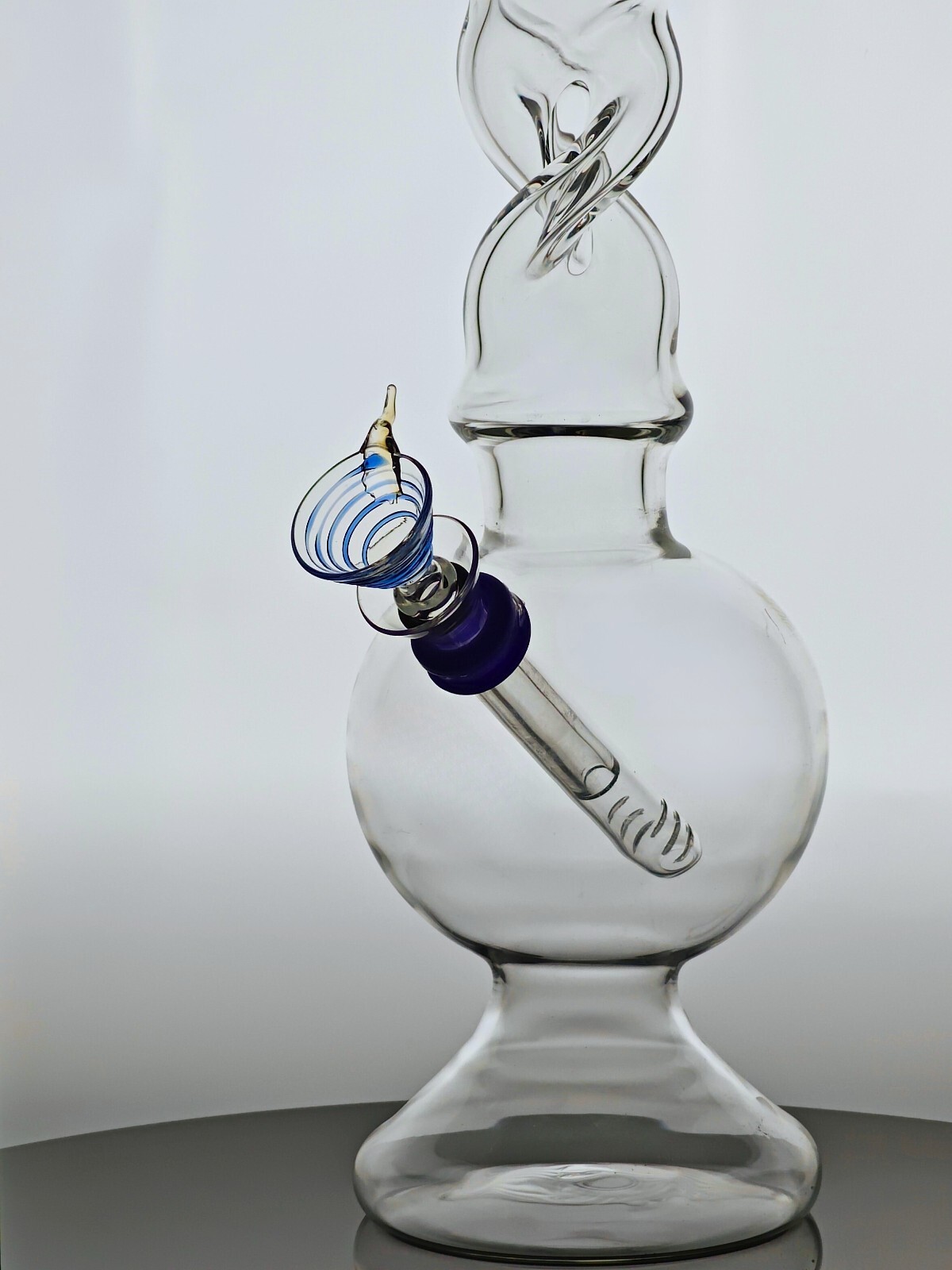 PHOENIX RISING 12&Prime; Bong, Helical Diffuser Neck, Dome Base – Proudly Made in USA