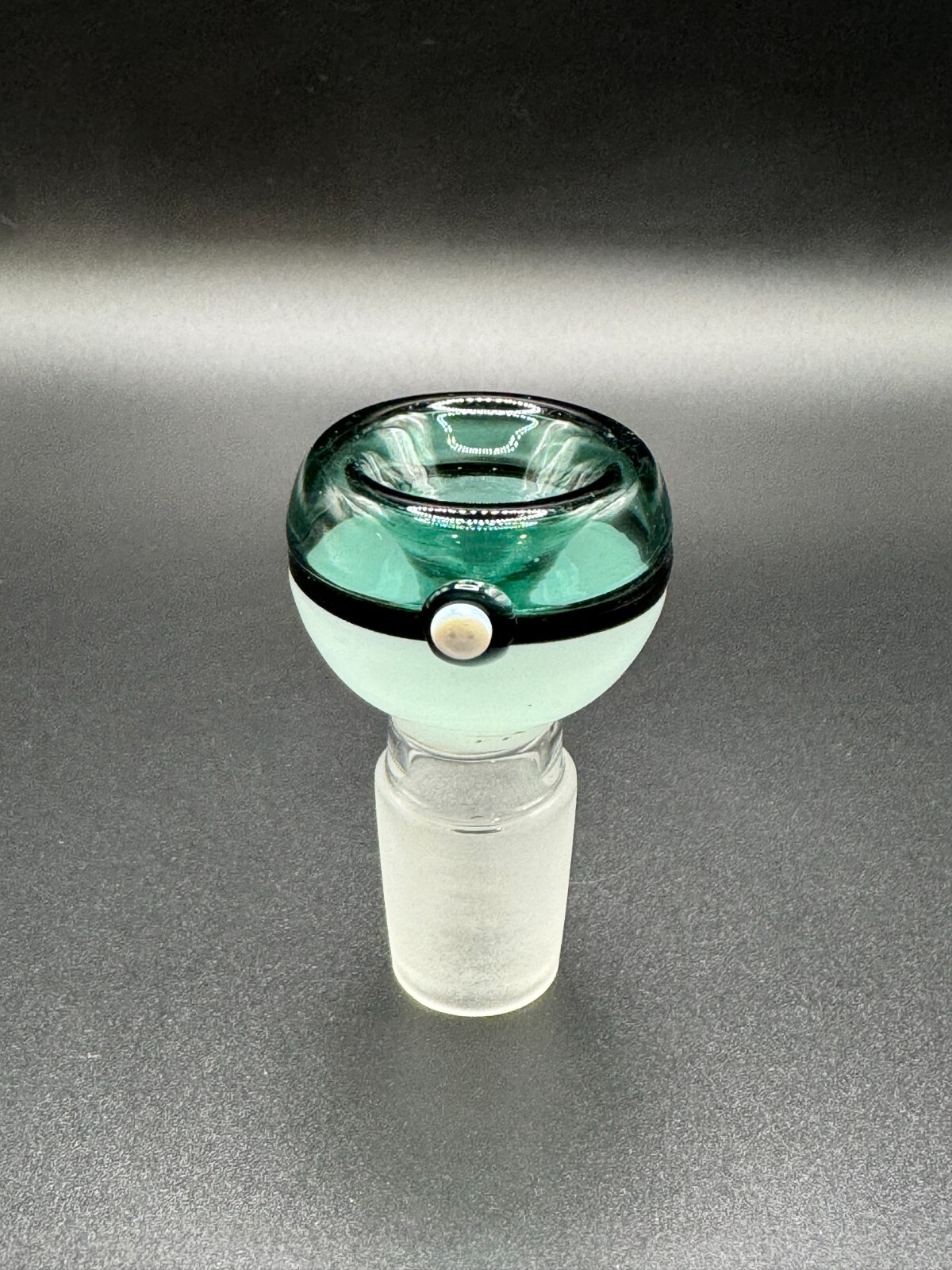 18mm Pokémon Teal Pokeball Male Glass Bowl Piece Slide Replacement