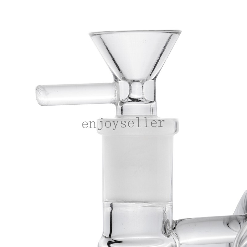 lavender Coil Recycler rig arms tree bong Glass Water pipe 13&Prime; Smoking smooth