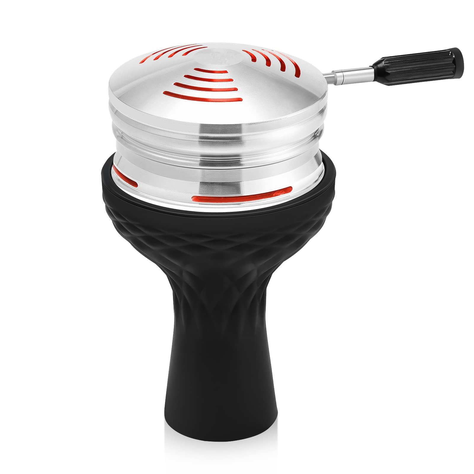 Hookah Bowl Set with HMD – Upgade Aluminum Heat Management Device Charcoal St…