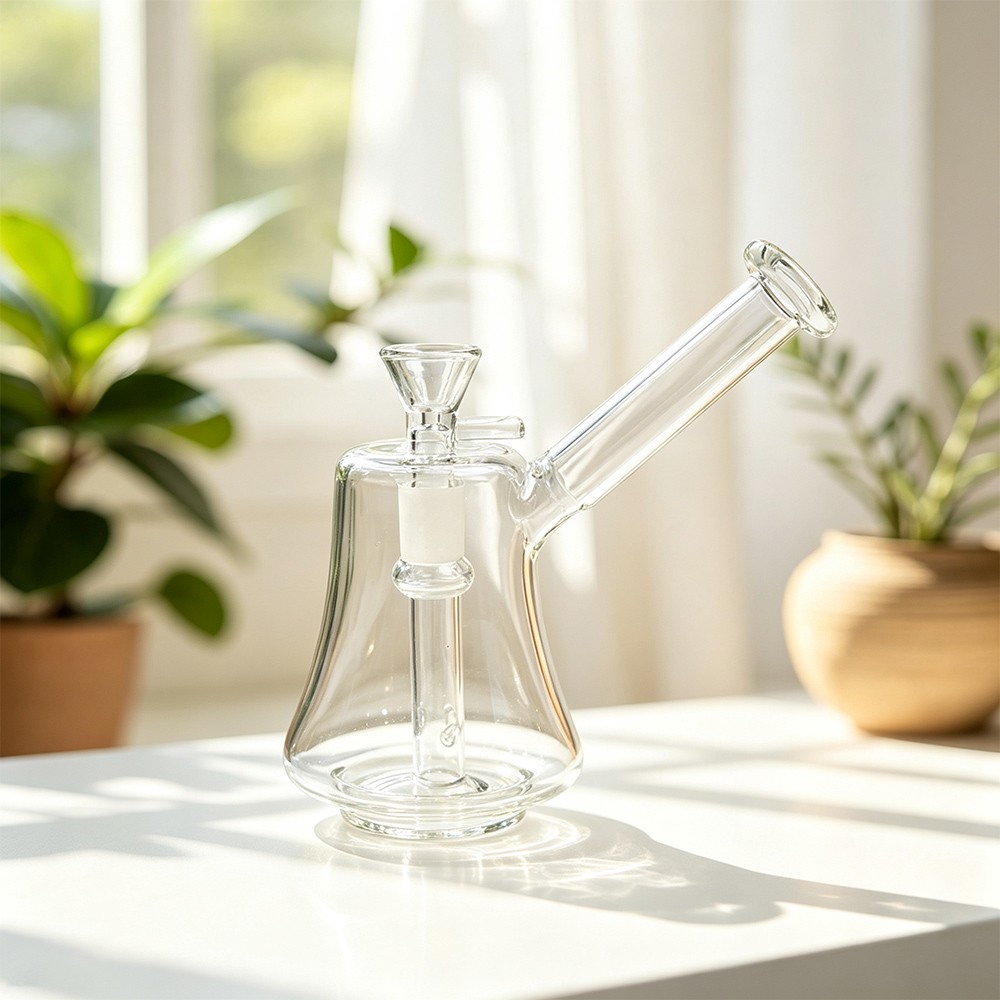 5.5&Prime; Thick Hammer Glass Bubbler Bong Carb Hole Premium Quality Water Pipe Hookah