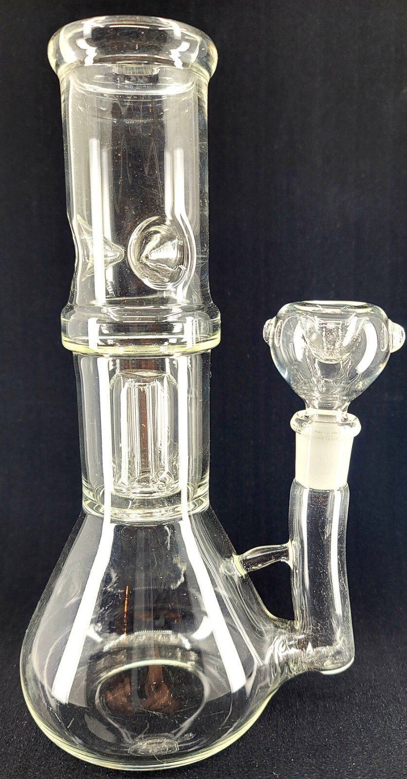 8&Prime; CLEAR Tobacco Hookah Water Pipe Bong Glass! + FREE SCREENS!