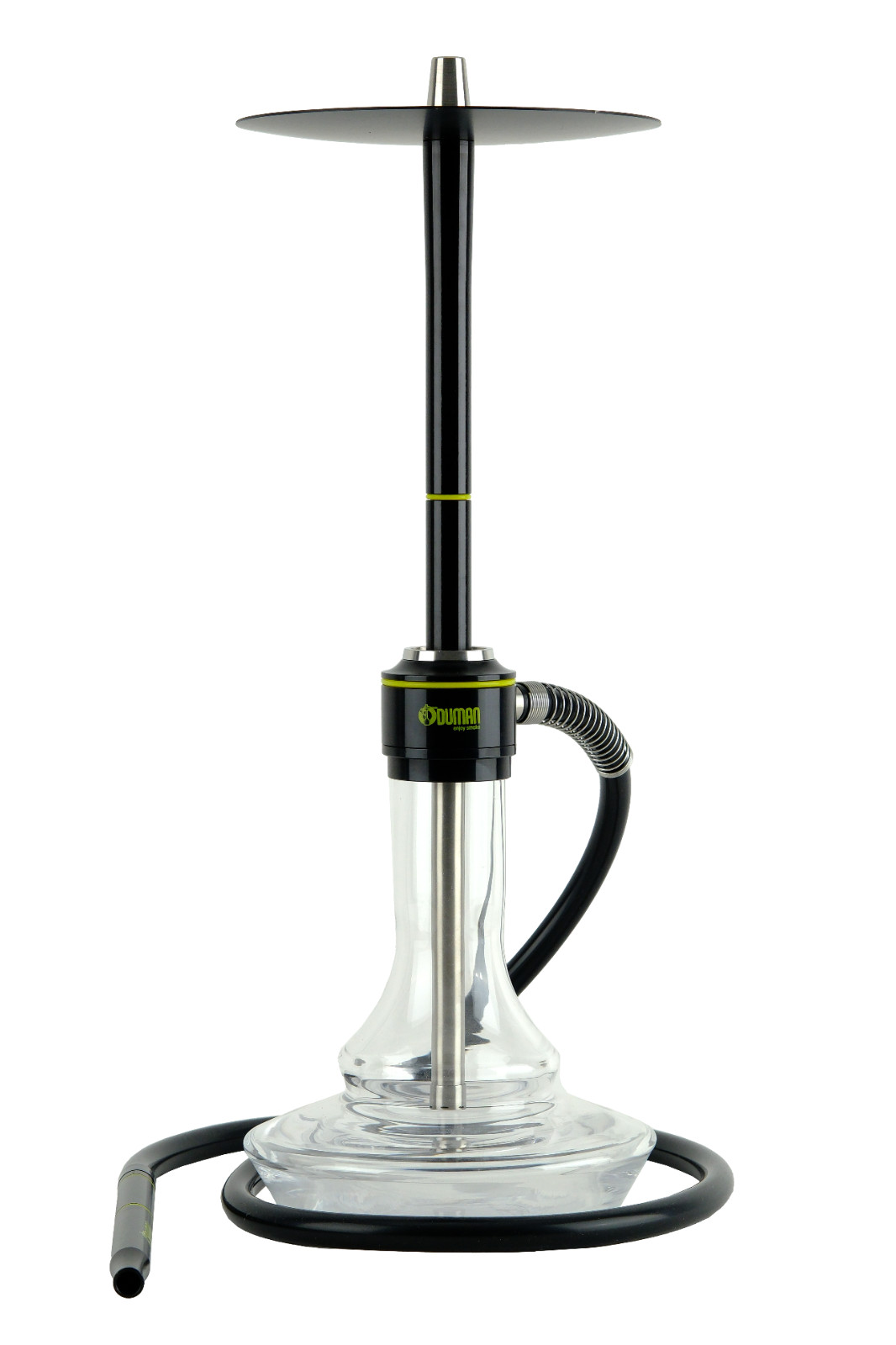 ODUMAN NOVA HOOKAH – CLEAR GLASS – BLACK BODY, Shisha Hookah Nargile EXPRESS