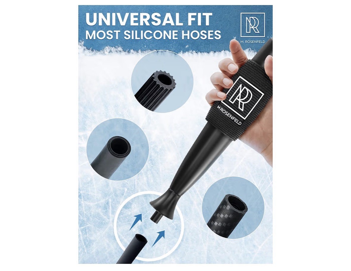 M. Rosenfeld ICE Bazooka Hookah Mouthpiece With 2 Cooling Packs Soft Grip