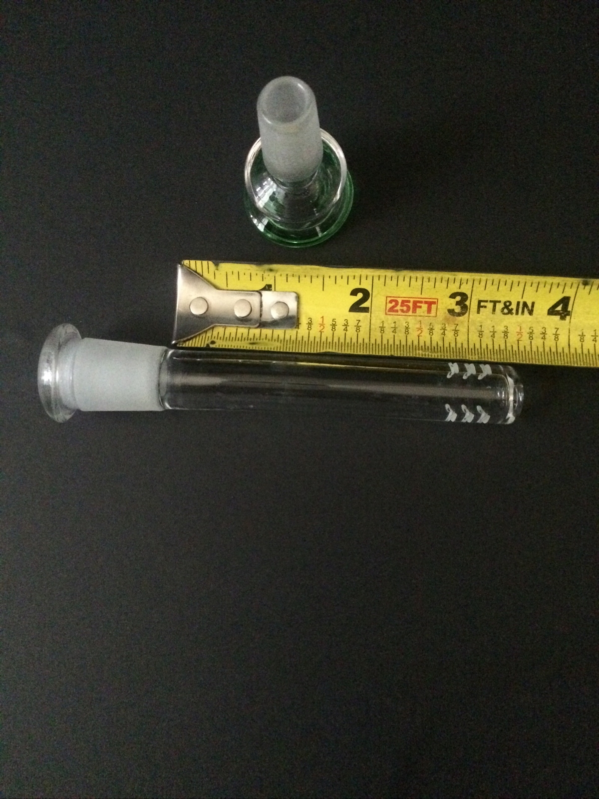 3.5Inch Hookah Water Smoking Pipe Glass Downstem with 14mm male bowl piece