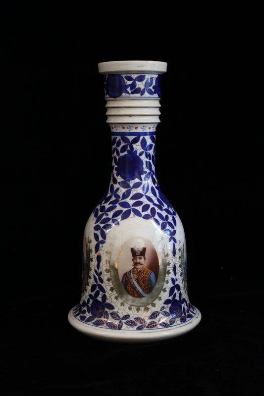 Antique Middle Eastern Porcelain Hookah, 19th C.