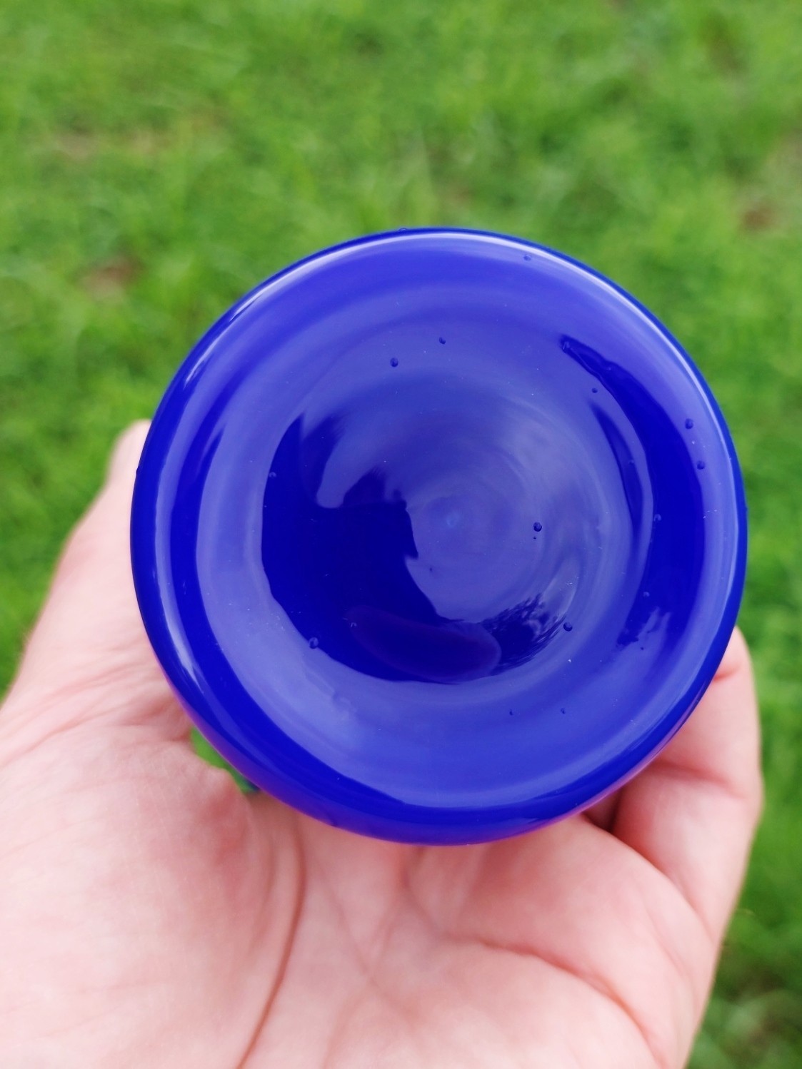 Caribbean Beach Linework Glass Water Bubbler Pipe USA Made