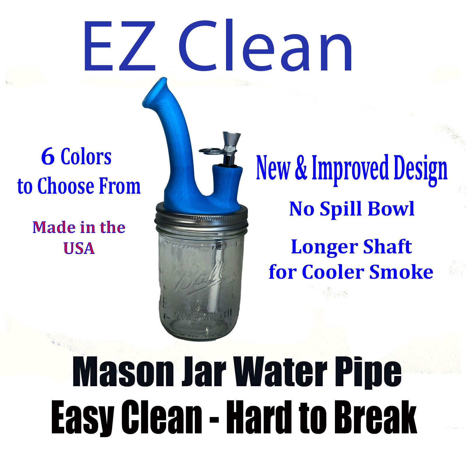 Water Pipe – Mason Jar Glass Hookah