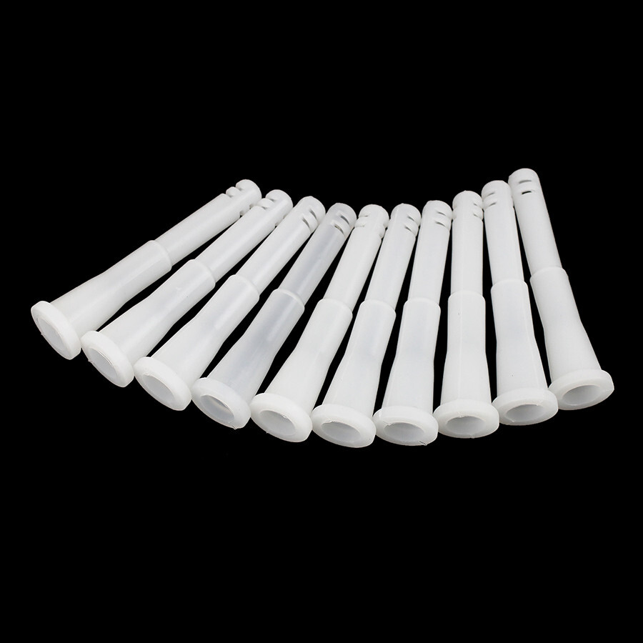 4PCS 4&Prime; Silicone Tube Downstem 14mm Female Bowl Connector Transparent White