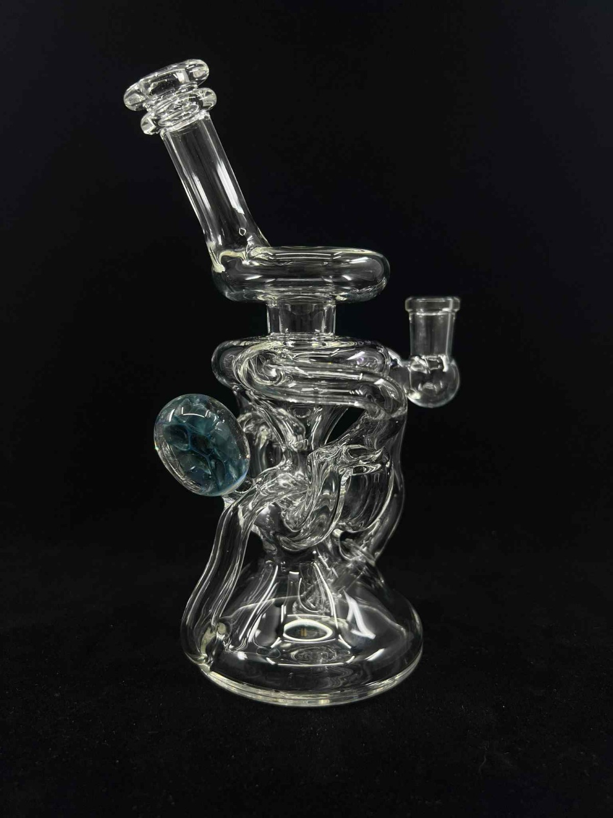 American Glass Blowing – Double “Wishbone” Recycler 14mm – Reclaim Catcher