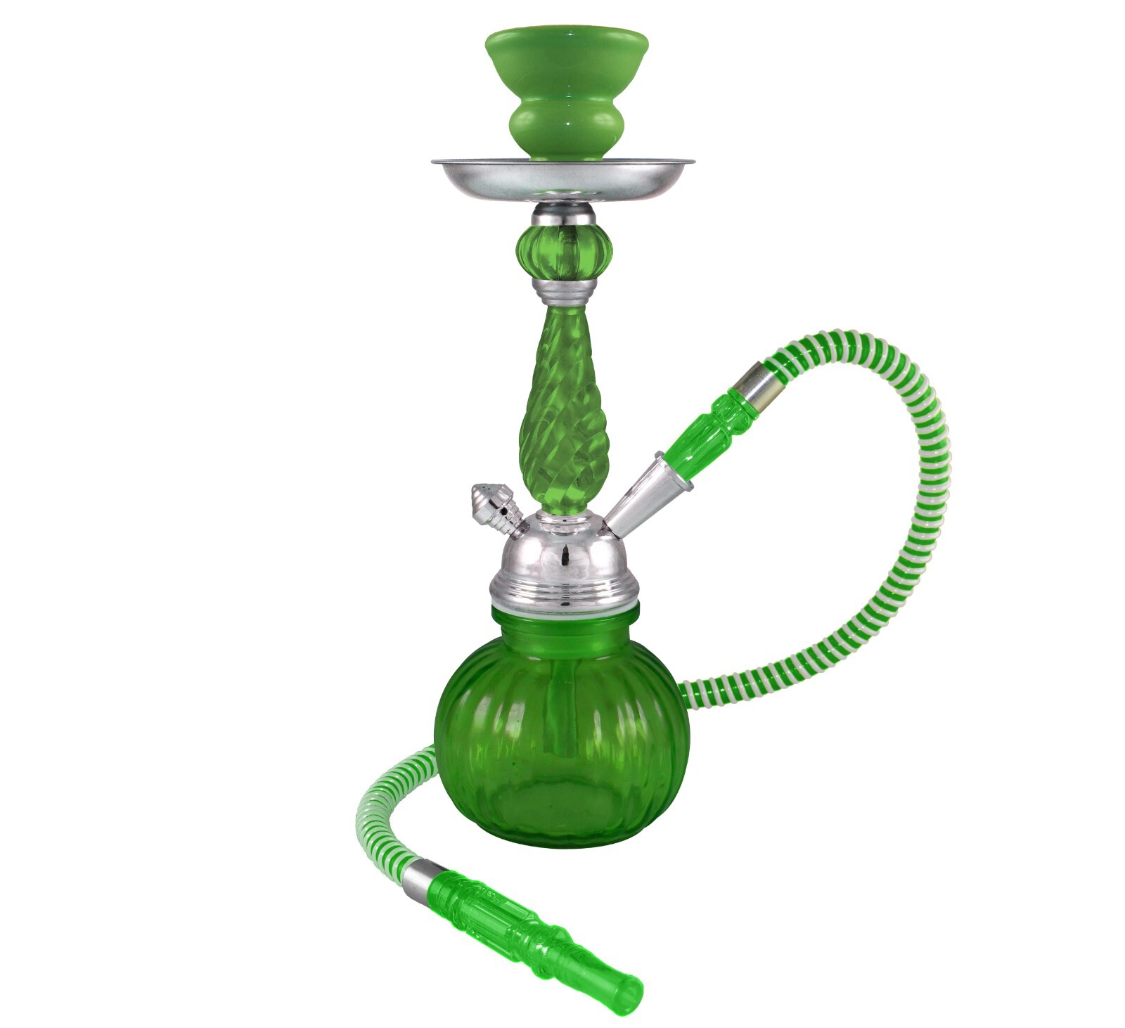 12&Prime; Green 1 Hose Hookah Set – Posh by Premium Hookah – FAST SHIPPING