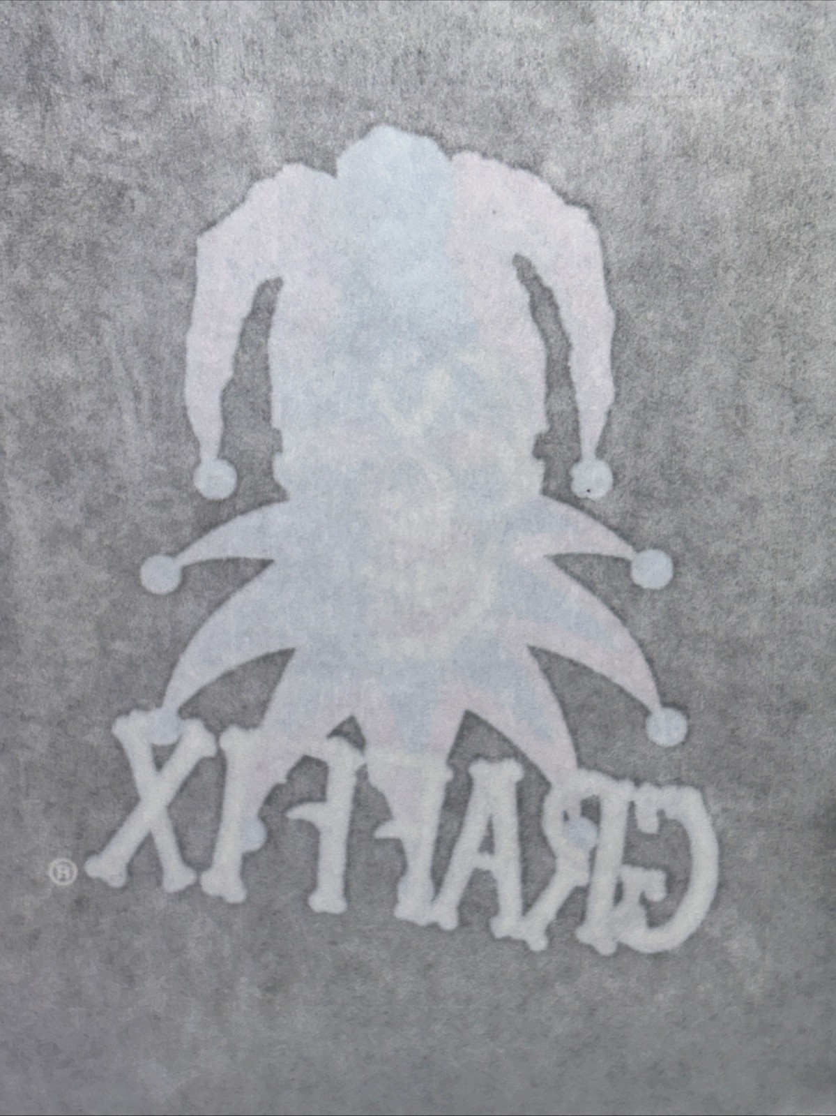 Vintage Graffix 1990’s Water Pipe Bong Decal Sticker Air Jester Clown FREE SHIP!