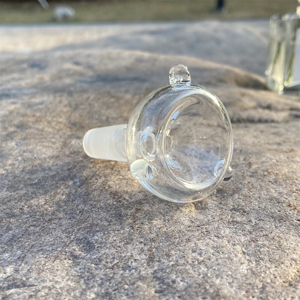 2pcs 14mm Male Glass Tobacco Bowl Big Sphere Shape Bowl for Smoking Pipe Bong
