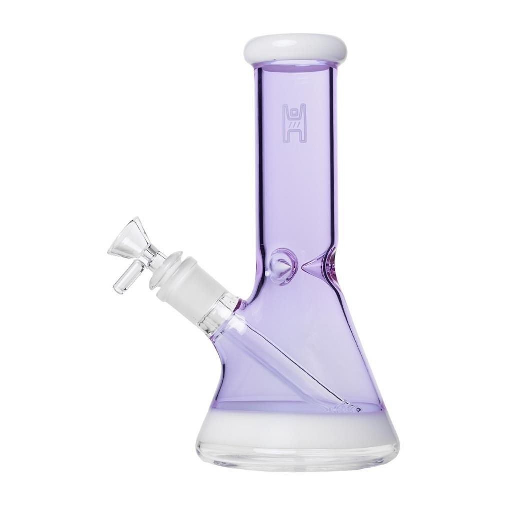 Human Grade 9&Prime; Beaker Water Pipe LAVENDER Thick Borosilicate Glass