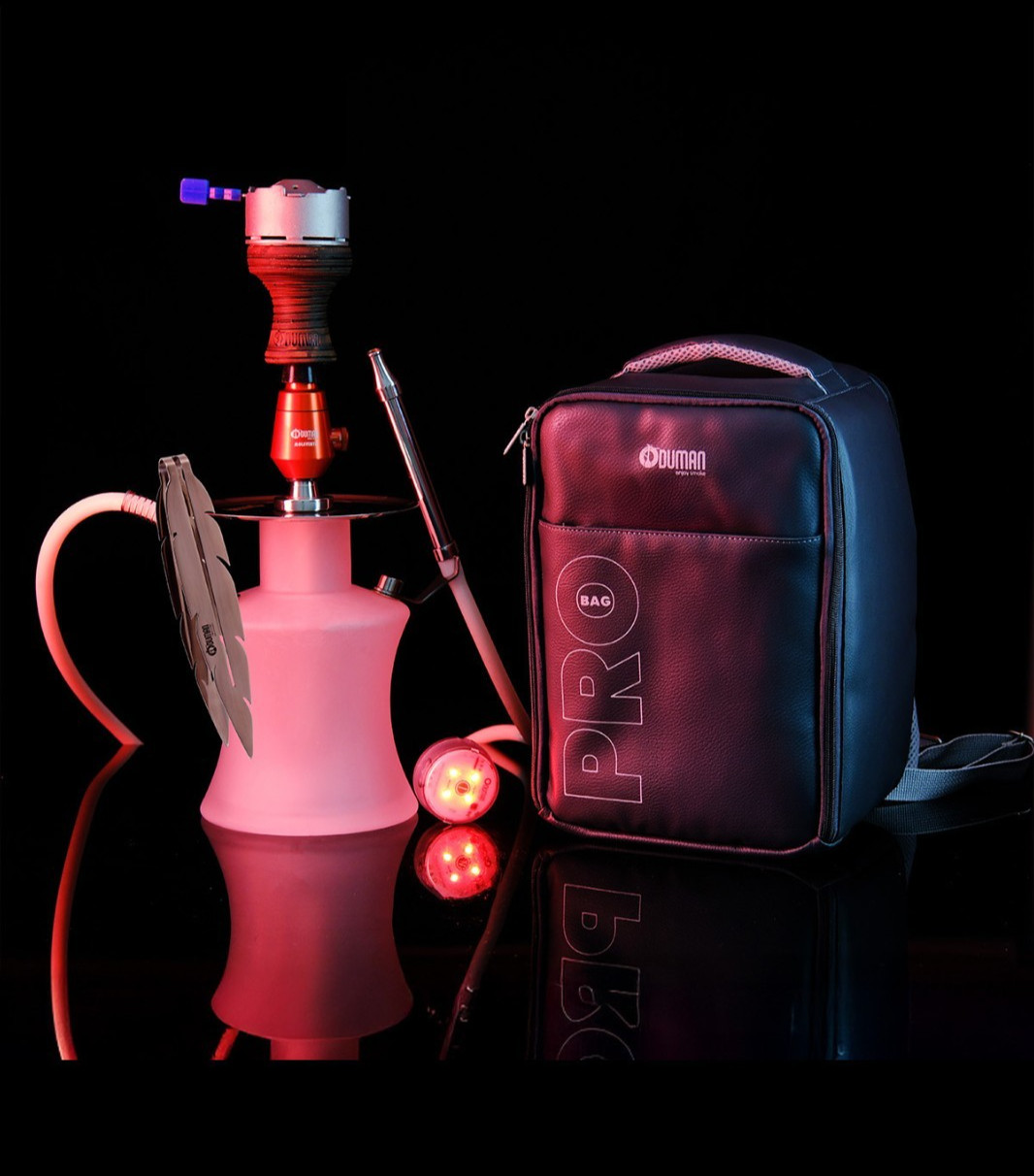ODUMAN N2 MAT Stainless Steel Shisha Hookah, Bowl Ignis Tong Bag Nargile SET