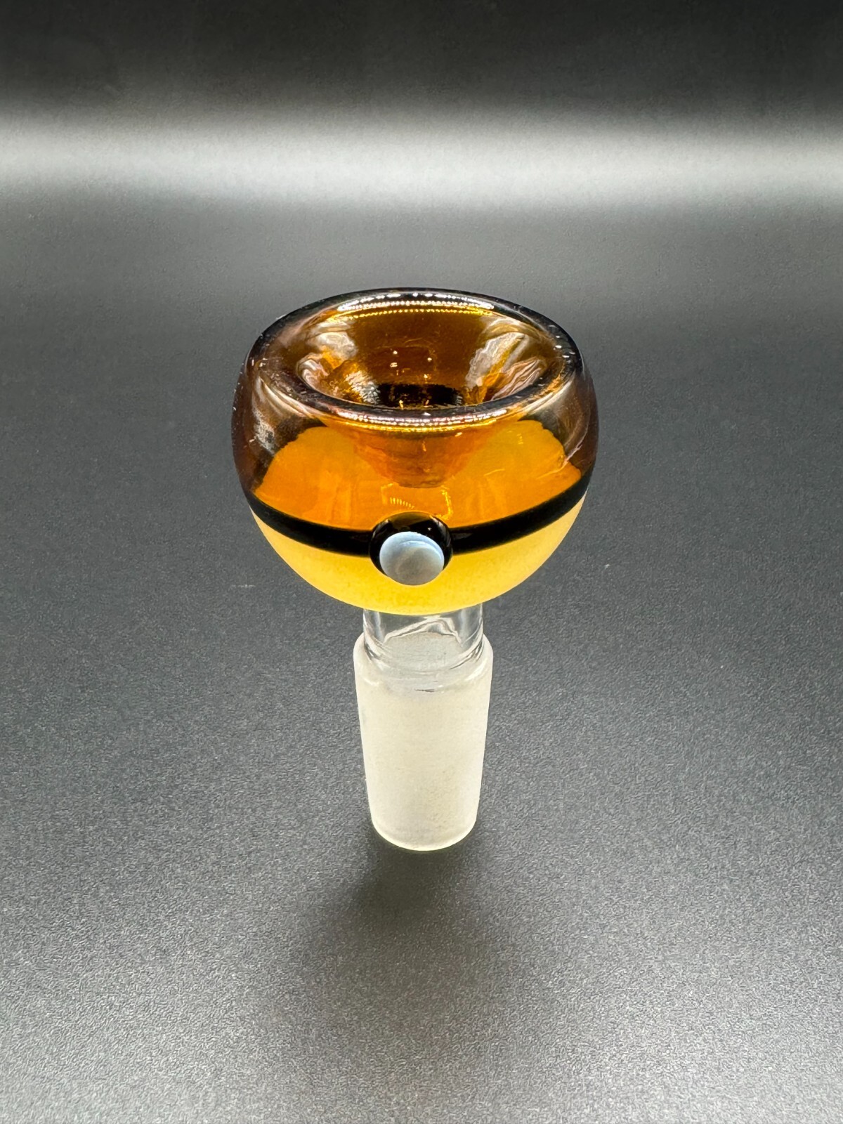 14mm Pokémon Yellow Pokeball Male Glass Bowl Piece Slide Replacement