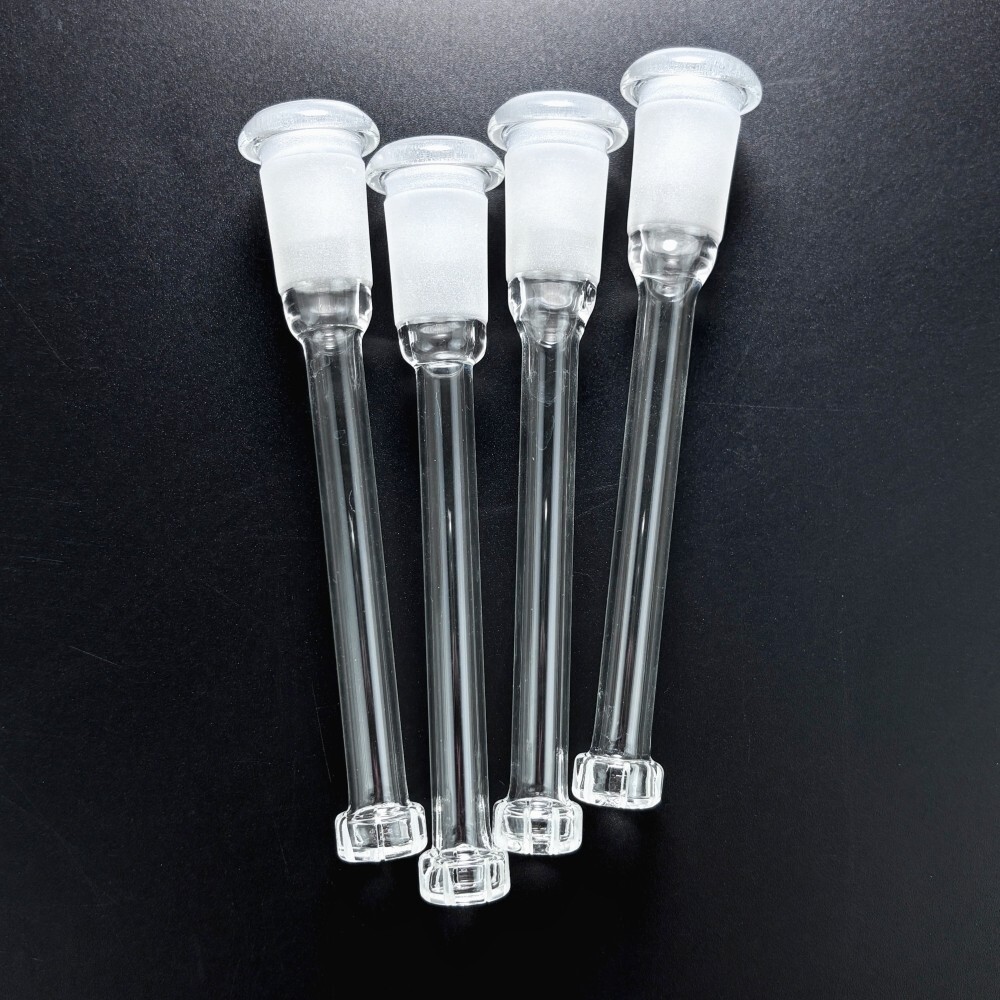 2PCS Thick 5.1in Glass Downstem Diffuser Showerhead Filter Adapter Glass Bong