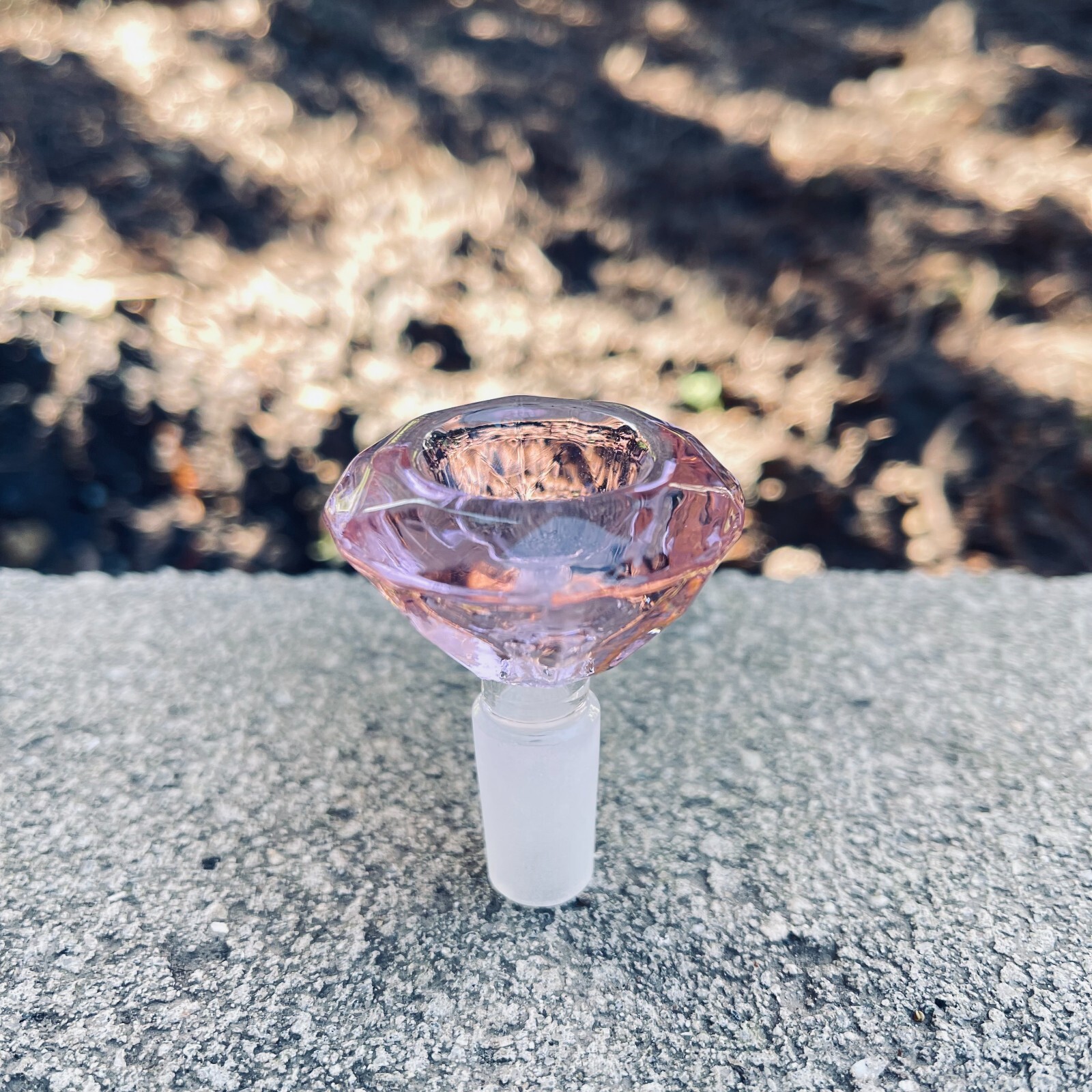 2.5&Prime; Pink Diamond 14mm Slide Male Bowl for Water Pipe Hookah Bong