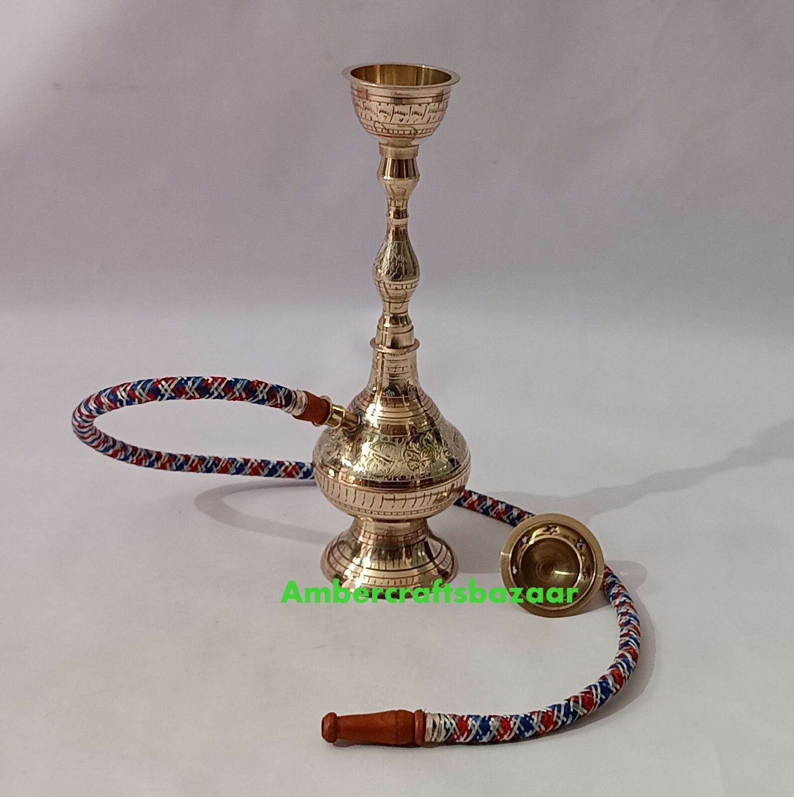16 INCH ANTIQUE BRASS HOOKAH IRANI STYLISH HOOKAH, VINTAGE HOME DECORATION ITEMS