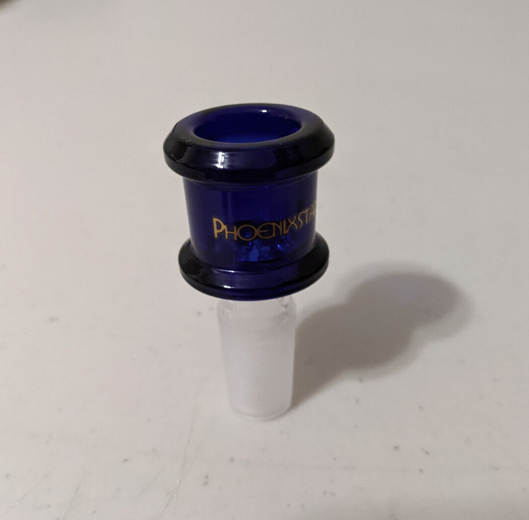 14mm Glass Thick Screen Slide BOWL Male for Water Pipe Bong (1 – ONE) Blue