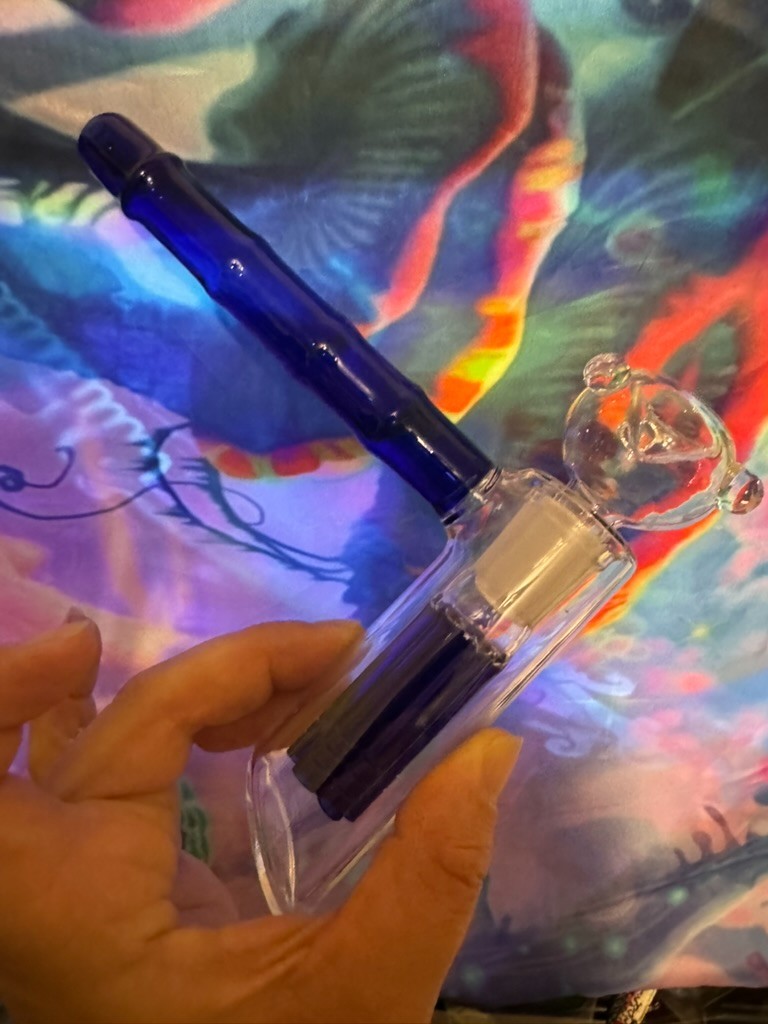 Thick Glass Hammer Pipe Arm Tree Perc Hookah Rig Smoking Bubbler with 18mm Bowl