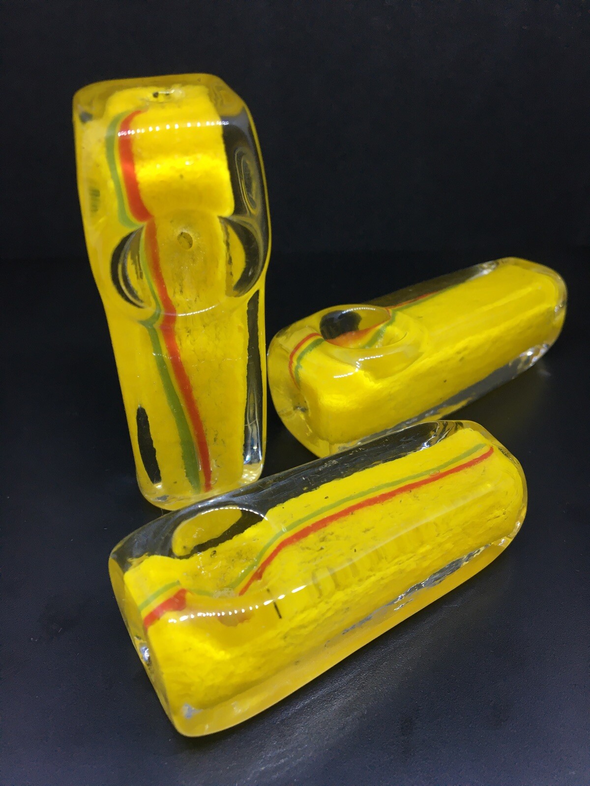 3” HITTER CUBE MINI POCKET HAND PIPE BOWL BLOCK XC20Y OG 1 USA HEAVY BLOWN GLASS