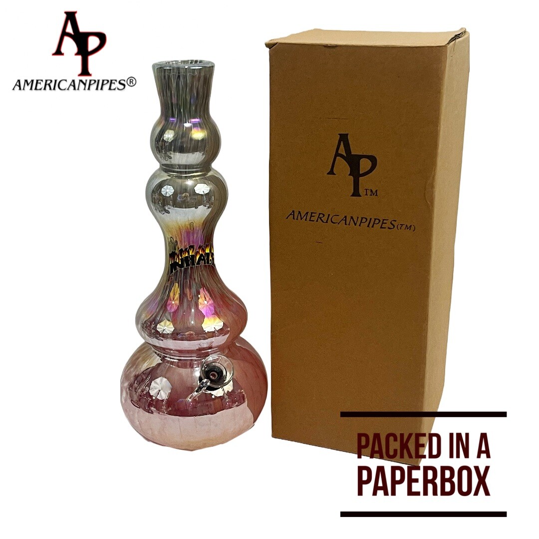12” Water Pipe/ Heavy Soft glass Pipes By INHALE & AmericanPipes