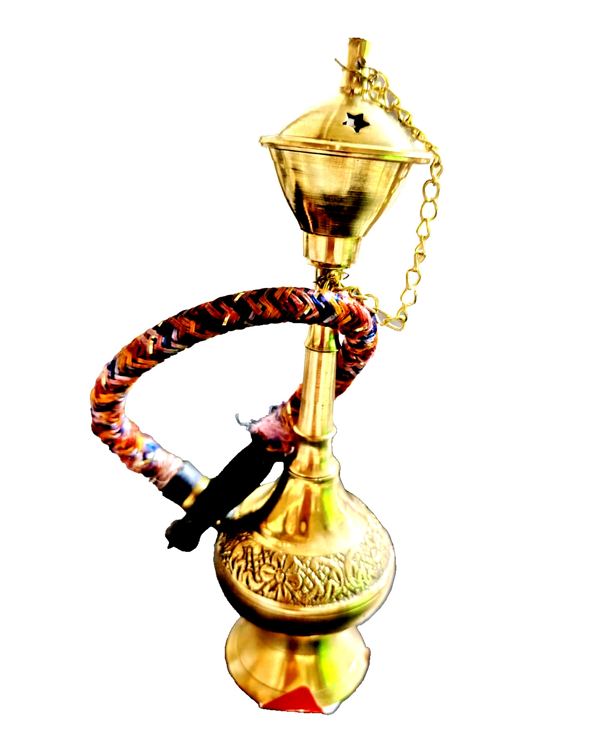 Vtg Style Handmade Brass Mini Hookah Figurine Middle Eastern Decorative Collecti