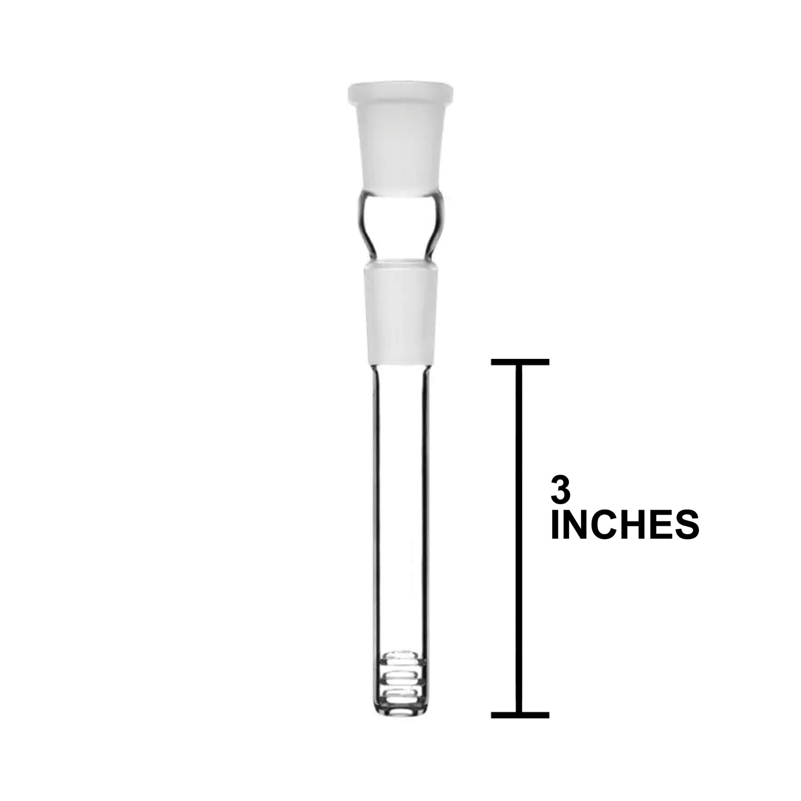 Glass Downstem 3&Prime; 18mm x 14mm Hookah Water Pipe Down Stem Hookah 6 PCS
