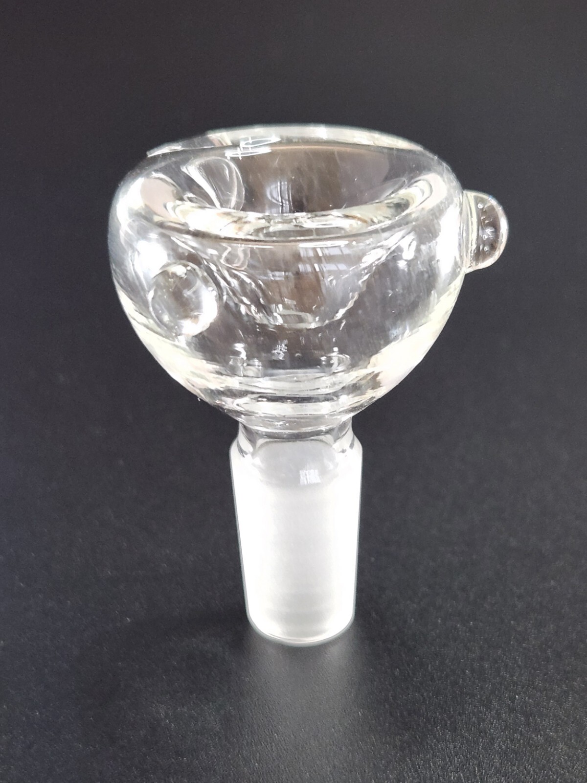 14mm Clear Glass Wide Bubble Water Pipe Slide Glass Head Piece Replacement Bowl